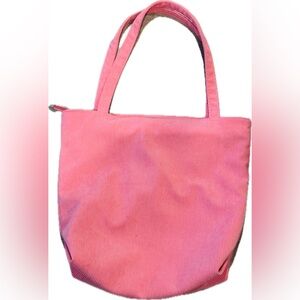 Classic Pink Corduroy Shoulder  Bag